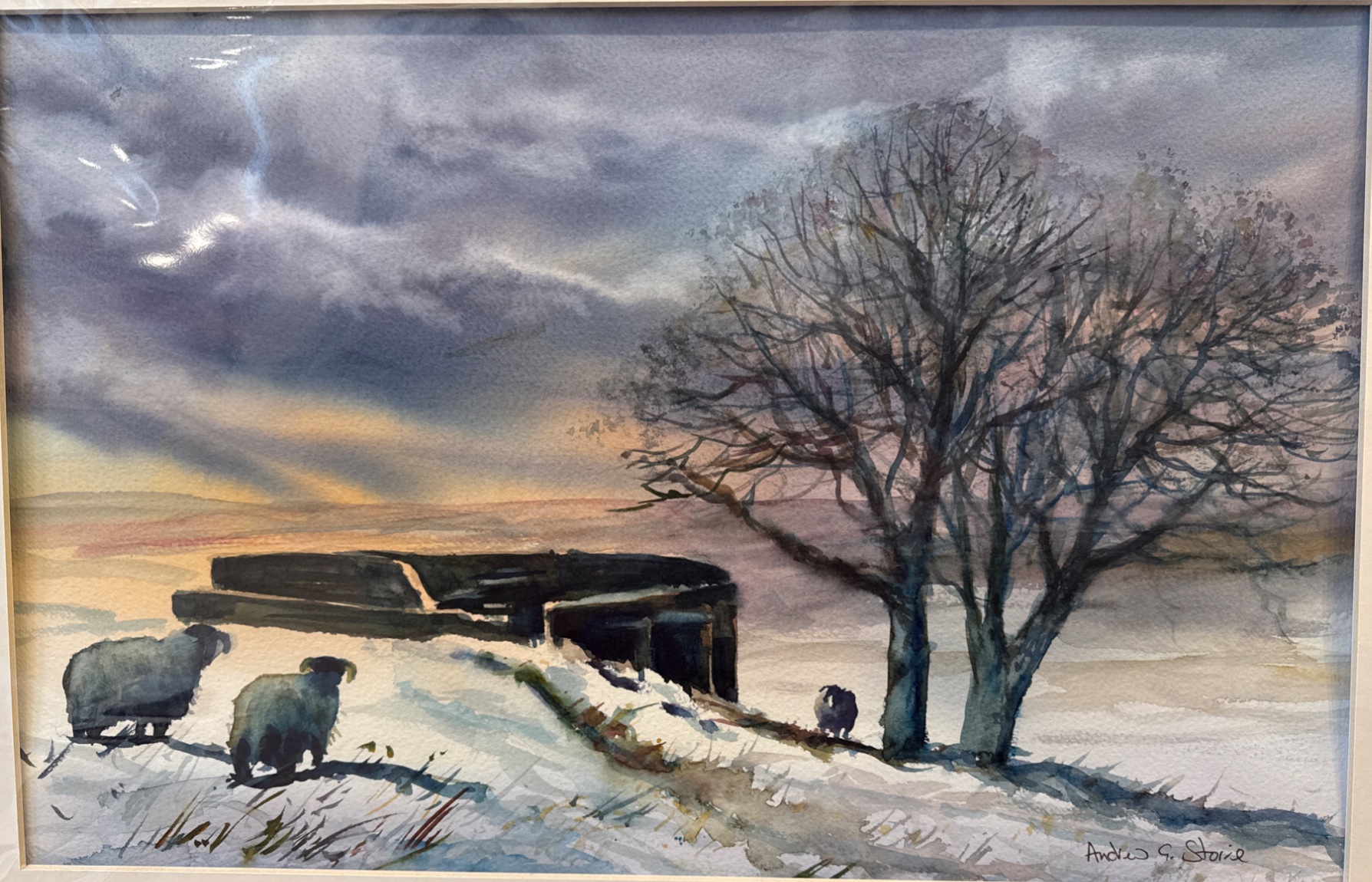 Winter at Top Withens by Andrew Storrie